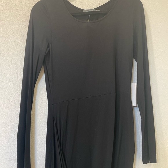 NWT ASTR Twist Wrap Asymmetrical Body-Con Dress size L - Picture 3 of 6